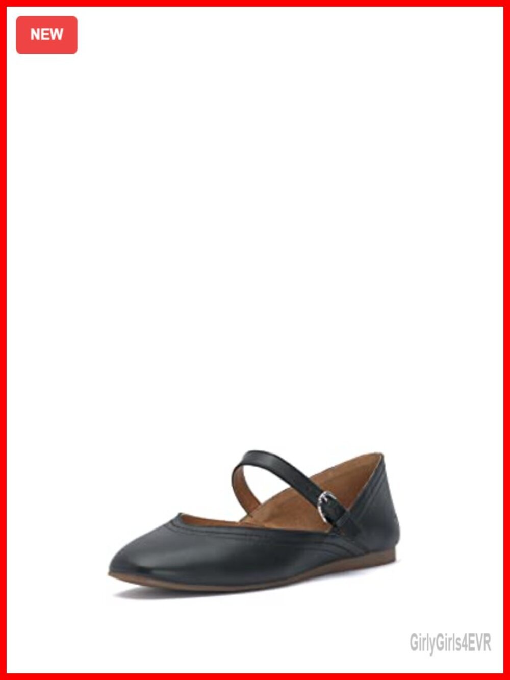 Lucky Brand Albajane Mary Jane Flat Leather Buckle